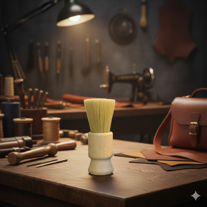 Özel Yapım Premium Deri Cila-Wax Uygulama Fırçası