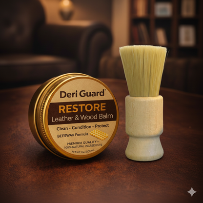 Özel Yapım Premium Deri Cila-Wax Uygulama Fırçası