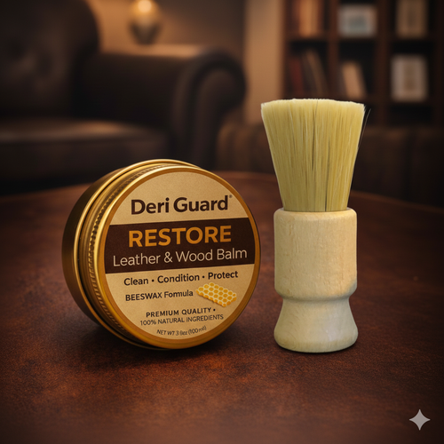 PureDeriGuard – Deri ve Ahşap Yüzey Yenileme & Koruma Kremi